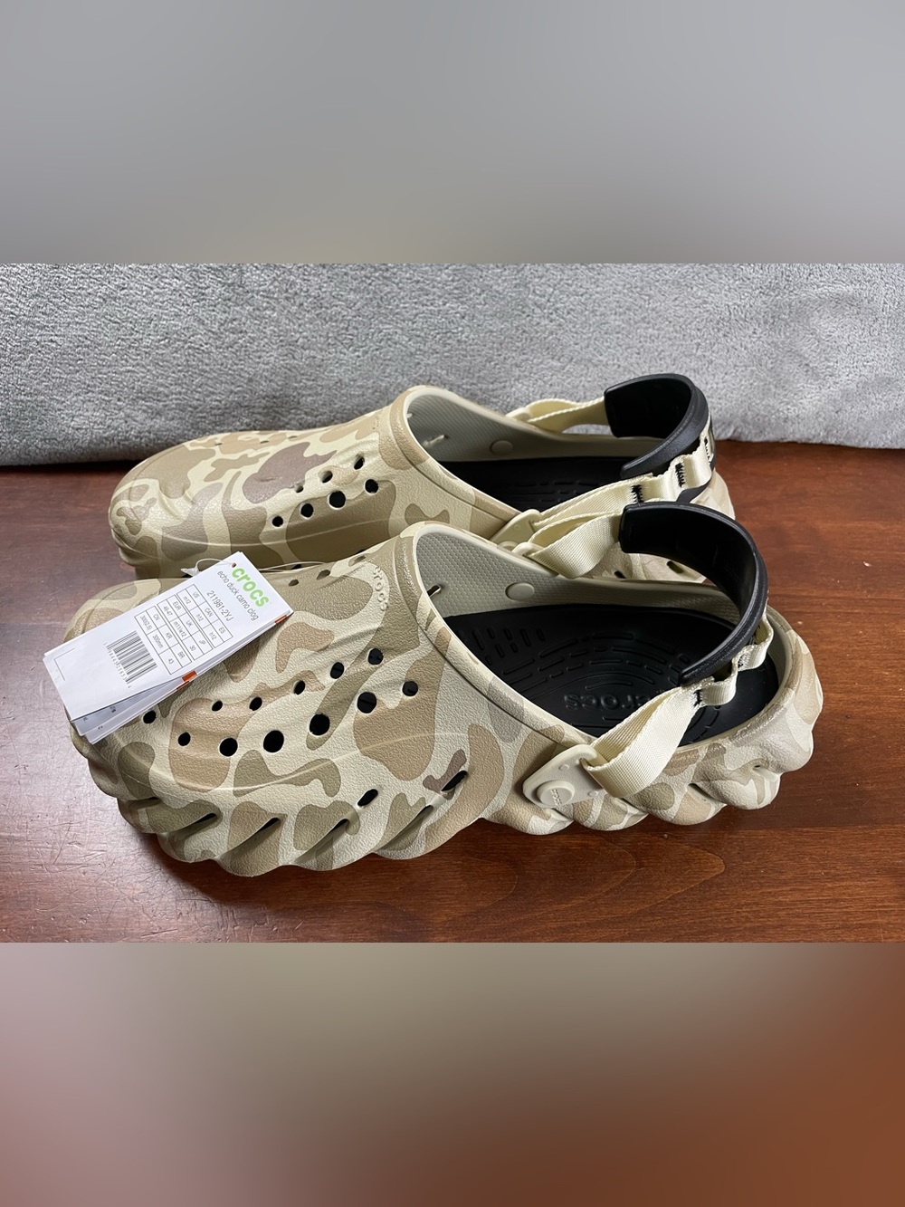NWT Crocs Echo Clog Duck Camo Mens 12 Slip On Shoes Sandals 211981-2YJ NEW